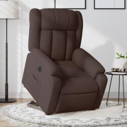 vidaXL Fotoliu electric rabatabil cu ridicare, maro închis, textil GartenMobel Dekor (3205345)
