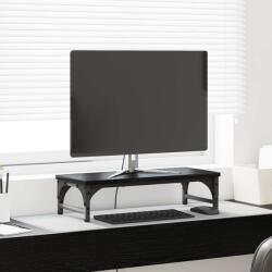 vidaXL Suport pentru monitor Stejar Negru 55 x 23 x 14 cm GartenMobel Dekor (882183)