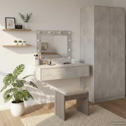 vidaXL Masa de Machiaj cu sertar Gri 83 x 40 x 70 cm Lemn compozit GartenMobel Dekor (865229)