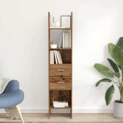 vidaXL Dulap pentru carti Lemn vechi 40 x 35 x 180 cm Lemn compozit GartenMobel Dekor (875439) Biblioteca