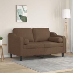 vidaXL Canapea cu 2 locuri cu pernute, maro, 120 cm, textil GartenMobel Dekor (3200840) Canapea