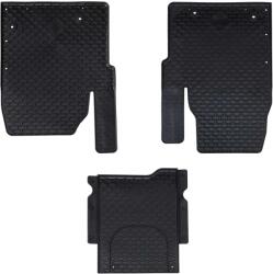 vidaXL Covor pentru masina 3 pcs Negru Cauciuc GartenMobel Dekor (42029108)