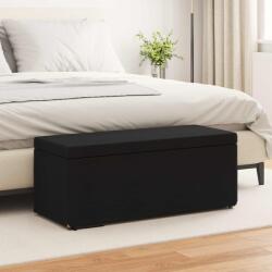 vidaXL Taburet Negru 101 x 41 x 40 cm Stofa si lemn prelucrat GartenMobel Dekor (876790)