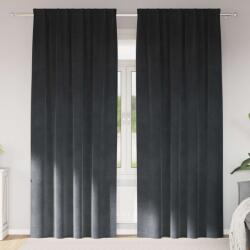 vidaXL Perdele opace 2 pcs Gri deschis 140 x 225 cm Catifea GartenMobel Dekor (4107260)