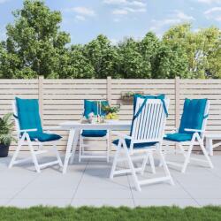 vidaXL Perne de scaun cu spatar înalt, 4 buc, bleu, tesatura Oxford GartenMobel Dekor (377615)