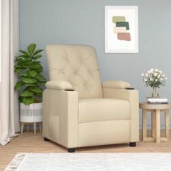 vidaXL Fotoliu rabatabil, crem, material textil GartenMobel Dekor (339111)