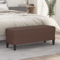vidaXL Banca, maro, 100x35x41 cm, piele ecologica GartenMobel Dekor (349417)