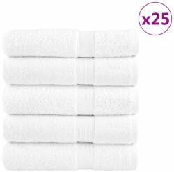 vidaXL Prosoape de baie premium SOLUND 25buc alb 100x150cm 600gsm GartenMobel Dekor (137135) Prosop