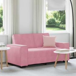 vidaXL Canapea cu 2 locuri, roz, 160x78x84 cm, catifea GartenMobel Dekor (4105013) Canapea