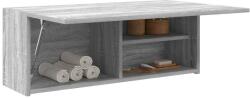 vidaXL Dulap perete baie, gri sonoma, 80x25x30cm, lemn prelucrat GartenMobel Dekor (860081)