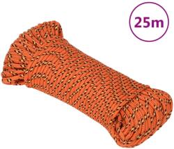 vidaXL Franghie de barca, portocaliu, 5 mm, 25 m, polipropilena GartenMobel Dekor (152650)