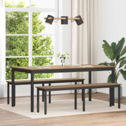 vidaXL banca Stejar artizanal 160 x 35 x 45 cm Lemn compozit GartenMobel Dekor (892607)