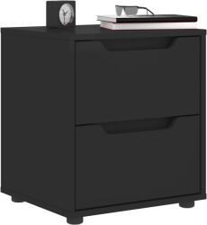 vidaXL Noptiera "VISNES" Negru 45x40x50 cm Lemn prelucrat GartenMobel Dekor (4108281)