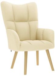 vidaXL Scaun de relaxare, crem, material textil GartenMobel Dekor (4016774)