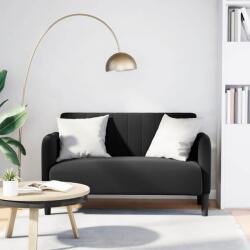 vidaXL Canapea loveseat neagra 109 cm catifea GartenMobel Dekor (4100592) Canapea
