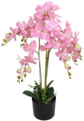vidaXL Planta artificiala orhidee cu ghiveci, 75 cm, roz GartenMobel Dekor (244426)