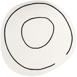  LOOP Ivory Round, ekrü színű gyapjú kerek szőnyeg, 200 cm