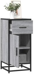 vidaXL Dulap, gri sonoma, 35, 5x35x76 cm, lemn prelucrat si metal GartenMobel Dekor (848962) Comoda