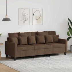 vidaXL Canapea cu 3 locuri, maro, 180 cm, material textil GartenMobel Dekor (359278) Canapea