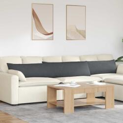 vidaXL Perne pentru canapea 2 pcs Gri închis 200 x 40 cm GartenMobel Dekor (42013904)