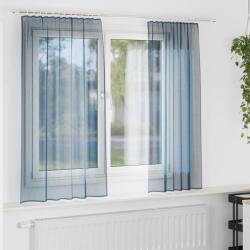 vidaXL Perdele Voile cu buzunare pentru bare 2 buc Albastru regal GartenMobel Dekor (4102212)