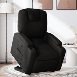 vidaXL Fotoliu rabatabil cu ridicare pe verticala, negru, textil GartenMobel Dekor (3204370)
