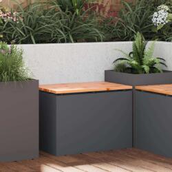 vidaXL Banca de gradina Antracit 60 x 40 x 43 cm Otel GartenMobel Dekor (874893)
