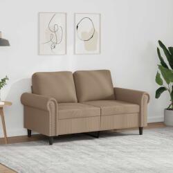 vidaXL Canapea cu 2 locuri, cappuccino, 120 cm, piele ecologica GartenMobel Dekor (359503) Canapea