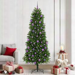 vidaXL Brad de Craciun cu 300 LED cu suport Verde 240 cm PE GartenMobel Dekor (3396355)
