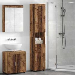 vidaXL Set dulap baie TULUM Lemn Vechi 37 x 31, 5 x 203 cm GartenMobel Dekor (880359)