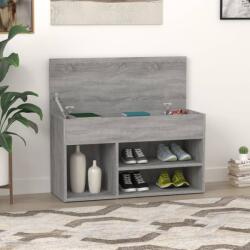 vidaXL Banca pentru pantofi stejar sonoma 80x30x45 cm lemn prelucrat GartenMobel Dekor (816054) Pantofar