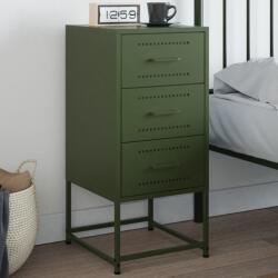 vidaXL Noptiera, verde masliniu, 36x39x78 cm, otel GartenMobel Dekor (846586)