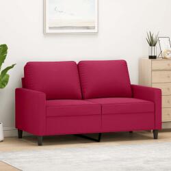 vidaXL Canapea cu 2 locuri, rosu vin, 120 cm, catifea GartenMobel Dekor (359193) Canapea