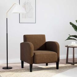 vidaXL Canapea scaun cu cotiere maro 54 cm piele artificiala GartenMobel Dekor (4100534)