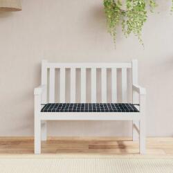 vidaXL Perna banca de gradina negru carouri 120x50x4cm textil oxford GartenMobel Dekor (361136)