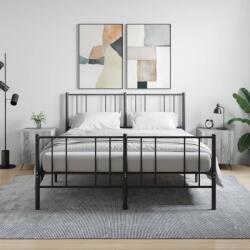 vidaXL Noptiere, 2 buc. , gri sonoma, 40x40x50 cm, lemn compozit GartenMobel Dekor (827513)