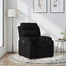 vidaXL Fotoliu rabatabil din material textil negru GartenMobel Dekor (3205722)