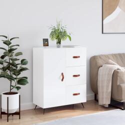 vidaXL Servanta, alb extralucios, 69, 5x34x90 cm, lemn compozit GartenMobel Dekor (827886) Comoda