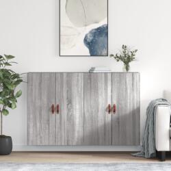 vidaXL Dulapuri montate pe perete, 2 buc, gri sonoma, 69, 5x34x90 cm GartenMobel Dekor (3195601) Comoda