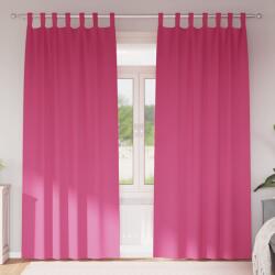 vidaXL Perdele Opaque cu Inel 2 pcs Roz Aprins 225 x 140 cm Poliester GartenMobel Dekor (4107625)