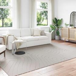 vidaXL Covor crem dreptunghiular 280x200 cm, antiderapant, model valuri (42022627) Covor
