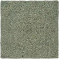 vidaXL Covoare de zona Verde masliniu 120 x 120 cm Iuta GartenMobel Dekor (42010582) Covor