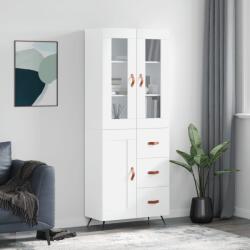 vidaXL Dulap înalt, alb, 69, 5x34x180 cm, lemn compozit GartenMobel Dekor (3198633) Comoda