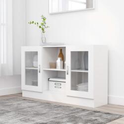 vidaXL Dulap cu vitrina, alb, 120 x 30, 5 x 70 cm, PAL GartenMobel Dekor (802786) Comoda