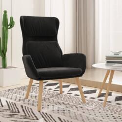 vidaXL Scaun de relaxare, negru, catifea GartenMobel Dekor (341357)