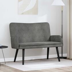 vidaXL Canapea cu doua locuri Gri închis 115 x 61 x 87 cm Catifea GartenMobel Dekor (42028914) Canapea