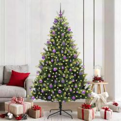 vidaXL Brad de Craciun artificial cu ramuri articulare 300 LEDs 210 cm GartenMobel Dekor (3396006)
