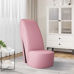 vidaXL Scaun, design toc înalt, roz, piele ecologica GartenMobel Dekor (248648)