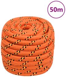 vidaXL Franghie de barca, portocaliu, 20 mm, 50 m, polipropilena GartenMobel Dekor (152686)