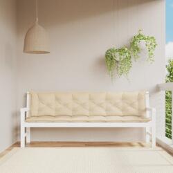 vidaXL Perne banca de gradina 2 buc. , bej, 200x50x7cm, tesatura oxford GartenMobel Dekor (361738)